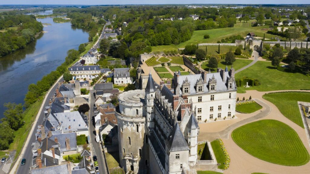 Photographie de haut du Chateau d'Amboise