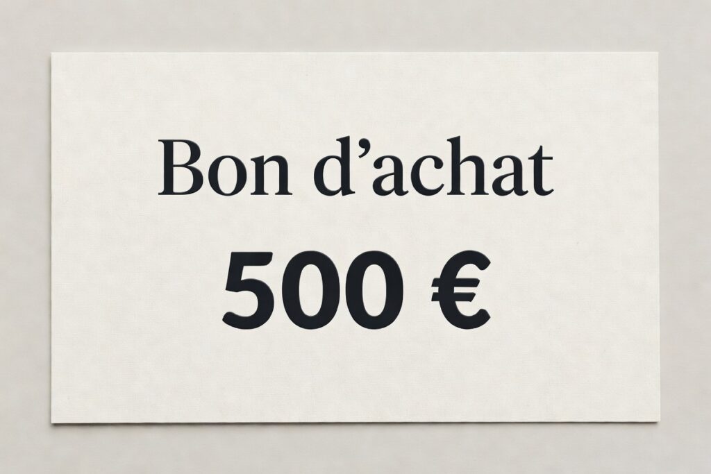 Bon d'achat de 500 €
